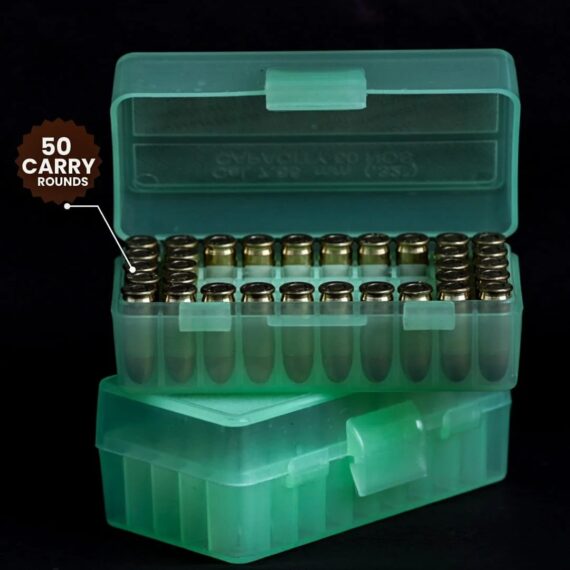 Flip-Top Ammo Box .32 Cal – 50-Round Storage Capacity