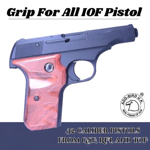 Universal Light Brown Wooden Grip for .32 Caliber GSF, RFI, and IOF Pistols - Image 5