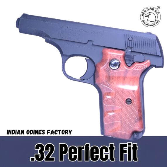 Universal Light Brown Wooden Grip for .32 Caliber GSF, RFI, and IOF Pistols - Image 4