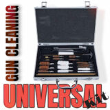 Cleaning Kit for All Guns, Universal Gun Cleaning Supplies with Aluminum Carrying Case for Hunting Rifle, Pistol, Shotgun